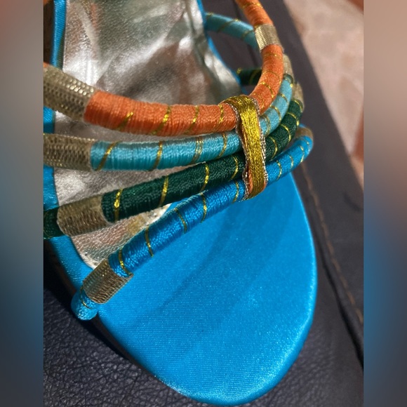 Multi-Color Platform Sandals - Picture 7 of 8